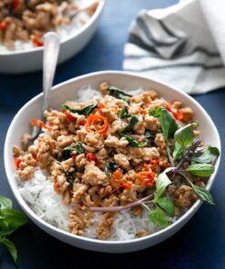 Malay Stall - Thai Basil Chicken with Rice Set