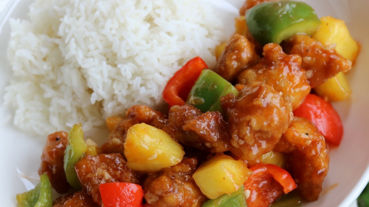 Chinese Stall - Sweet & Sour Pork with Rice Set